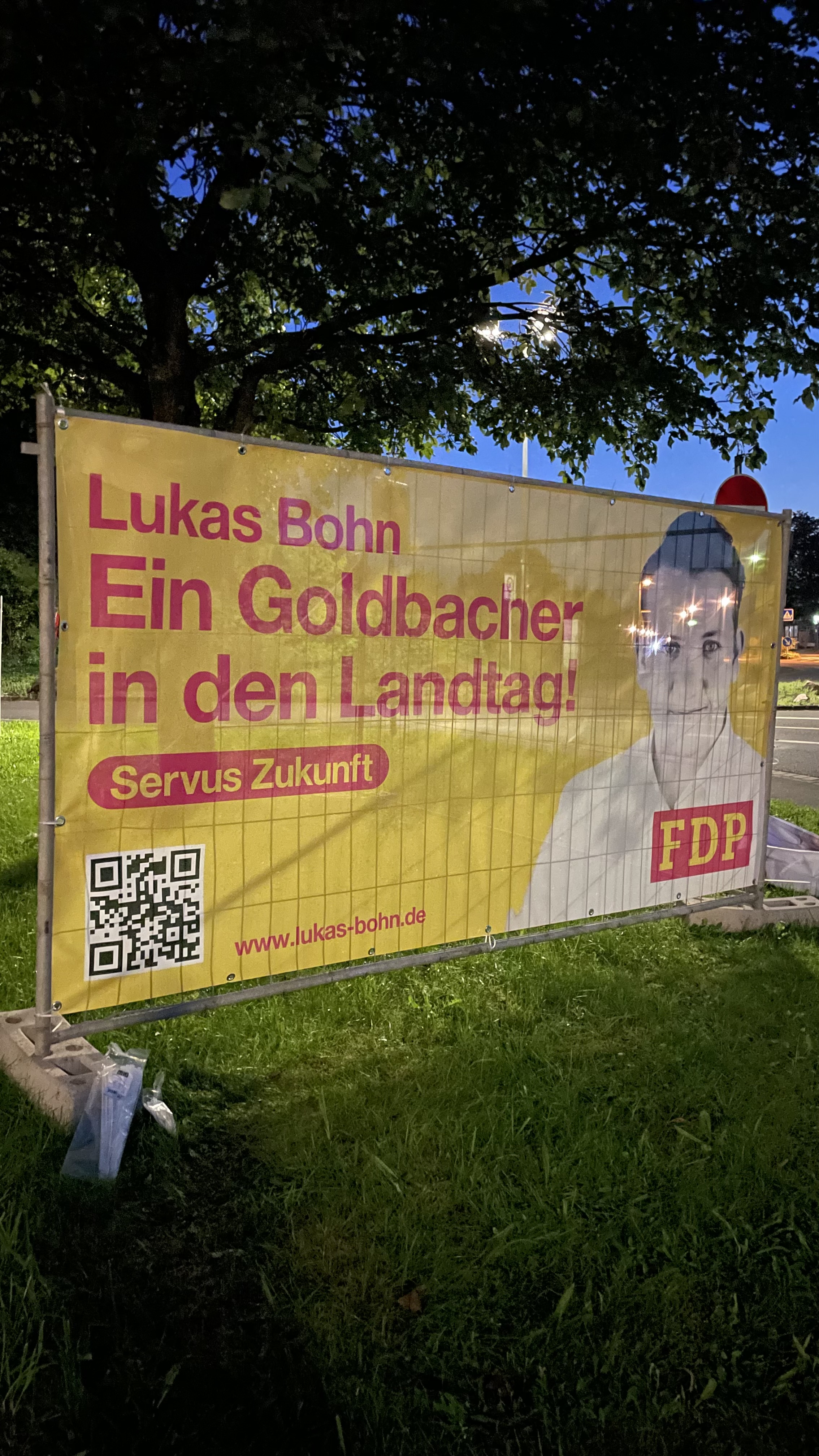 Bauzaun in Goldbach